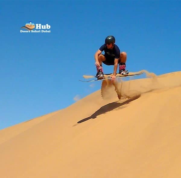 sandboarding with vip desert safari-min